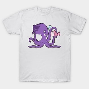 Octopus with Fish T-Shirt